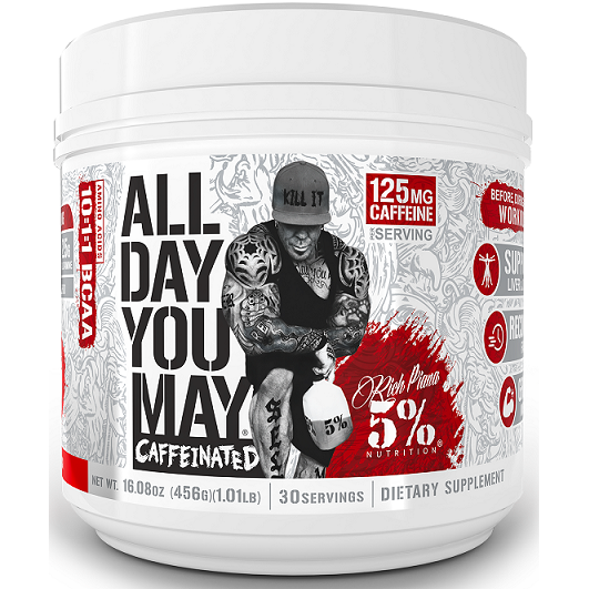 5% Nutrition AllDayYouMay Caffeinated - Legendary Series, Fruit Punch - 456g