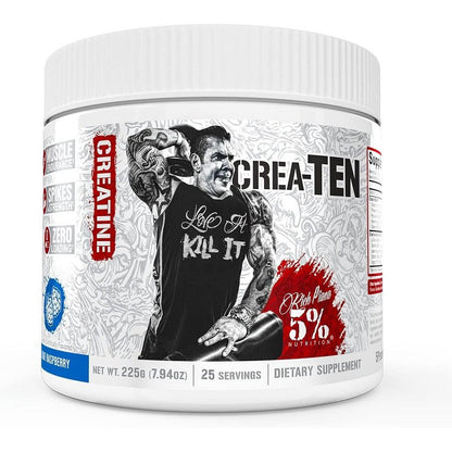 5% Nutrition Crea-TEN - Legendary Series, Blue Raspberry - 225g