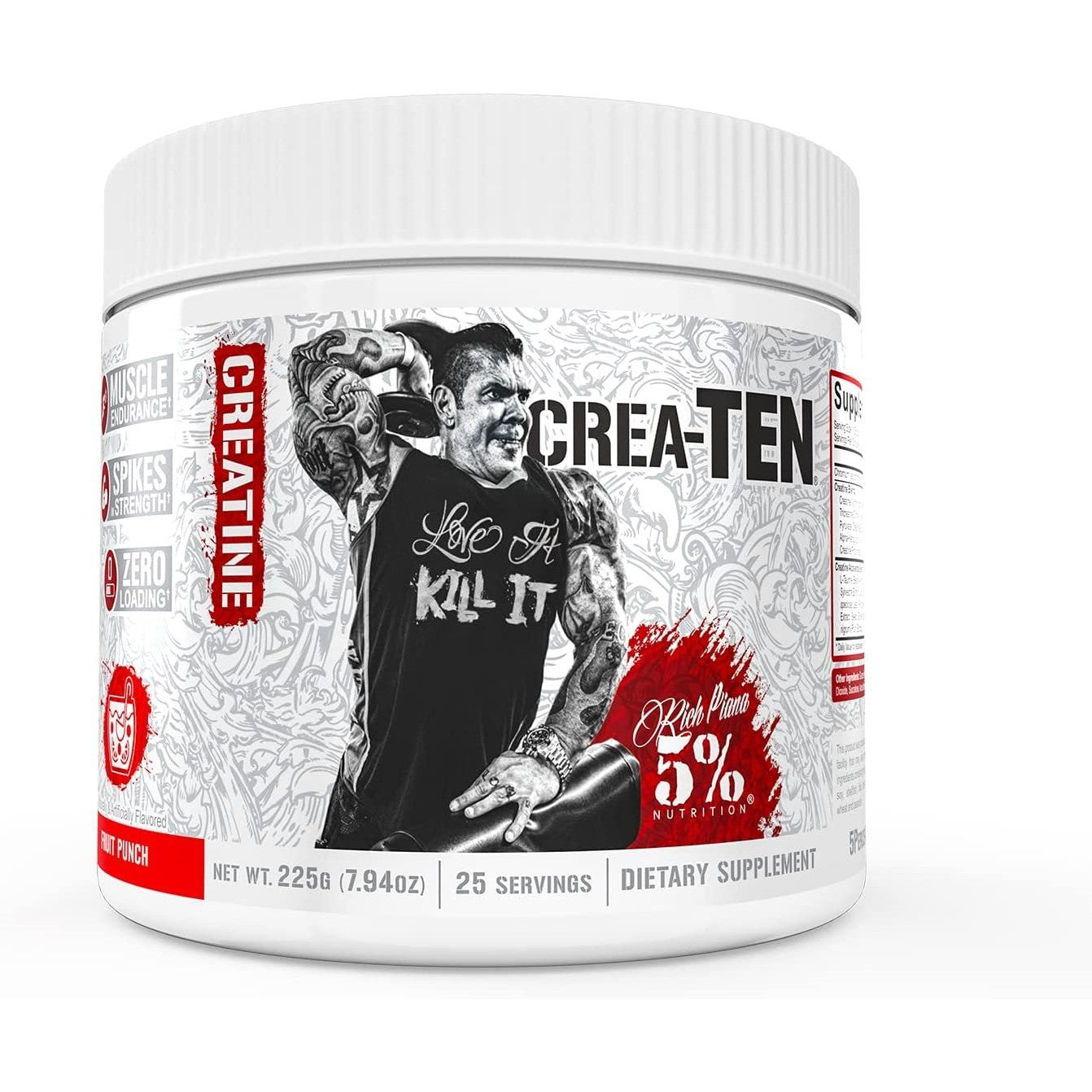 5% Nutrition Crea-TEN - Legendary Series, Fruit Punch - 225g