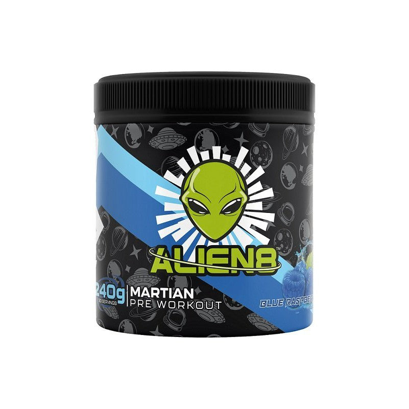Alien8 Martian Pre-Workout, Blue Raspberry - 240g