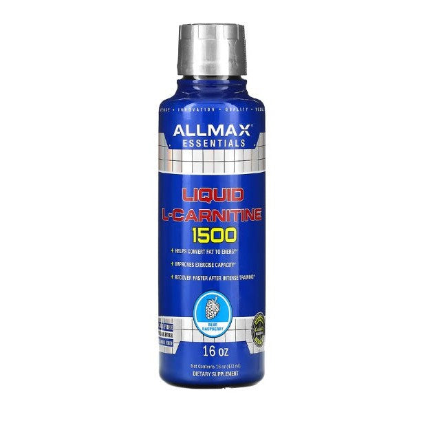 AllMax Nutrition Liquid L-Carnitine 1500, Blue Raspberry - 473 ml.