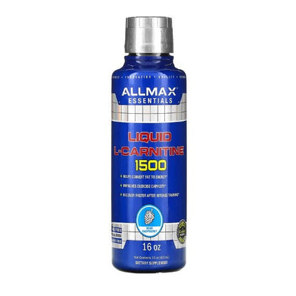 AllMax Nutrition Liquid L-Carnitine 1500, Blue Raspberry - 473 ml.