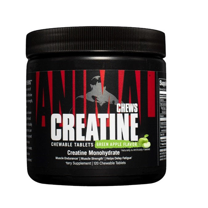 Animal Animal Creatine Chews, Green Apple - 120 chewable tablets