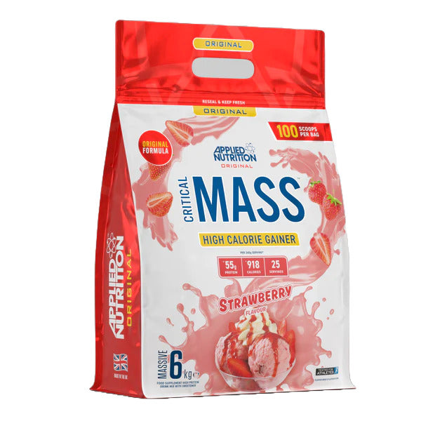 Applied Nutrition Critical Mass - Original, Strawberry - 6000g