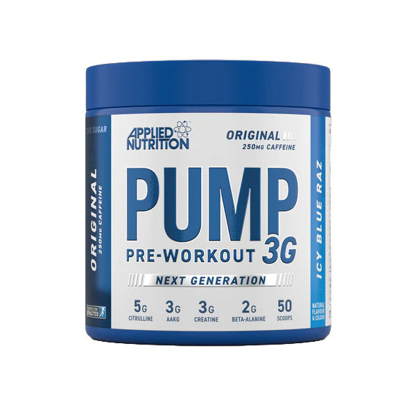 Applied Nutrition Pump 3G Pre-Workout, Icy Blue Raz - 375g