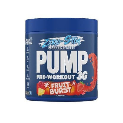 Applied Nutrition Pump 3G Pre-Workout (Zero Stimulant), Fruit Burst - 375g