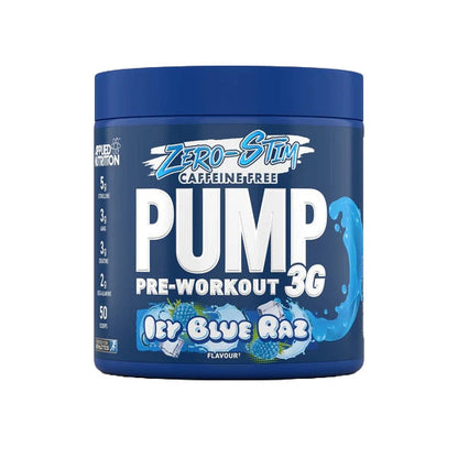 Applied Nutrition Pump 3G Pre-Workout (Zero Stimulant), Icy Blue Raz (EAN 5056555204993) - 375g