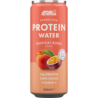 Applied Nutrition Sparkling Protein Water, Tropical Burst - 12 x 330 ml.
