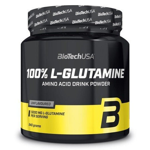 BioTechUSA 100% L-Glutamine, Unflavoured - 240g