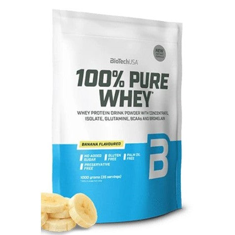 BioTechUSA 100% Pure Whey, Banana - 1000g