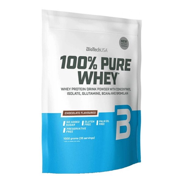 BioTechUSA 100% Pure Whey, Black Biscuit - 1000g