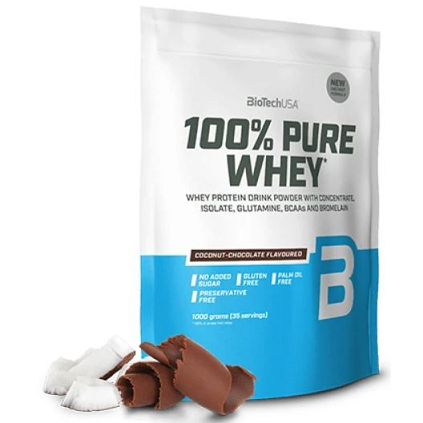 BioTechUSA 100% Pure Whey, Coconut Chocolate - 1000g