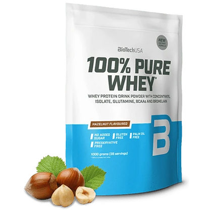 BioTechUSA 100% Pure Whey, Hazelnut - 1000g