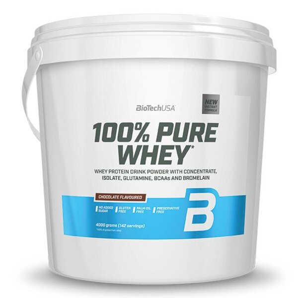 BioTechUSA 100% Pure Whey, Hazelnut - 4000g