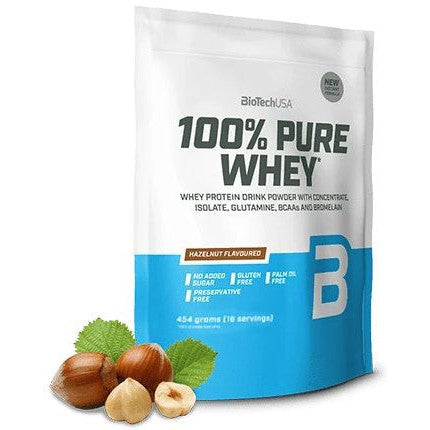 BioTechUSA 100% Pure Whey, Hazelnut - 454g