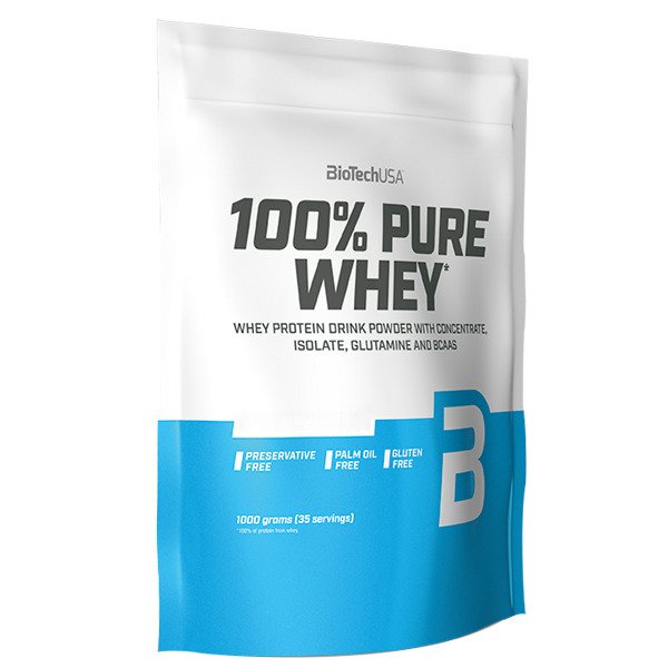 BioTechUSA 100% Pure Whey, Strawberry - 1000g