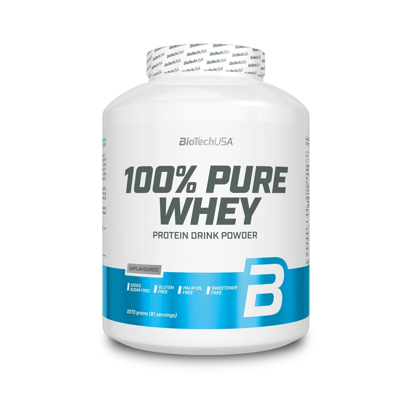 BioTechUSA 100% Pure Whey, Unflavoured - 2270g