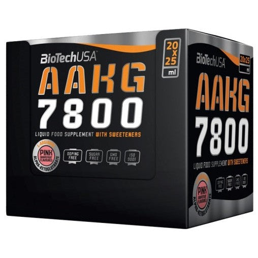 BioTechUSA AAKG 7800, Pink Grapefruit - 20 x 25 ml.