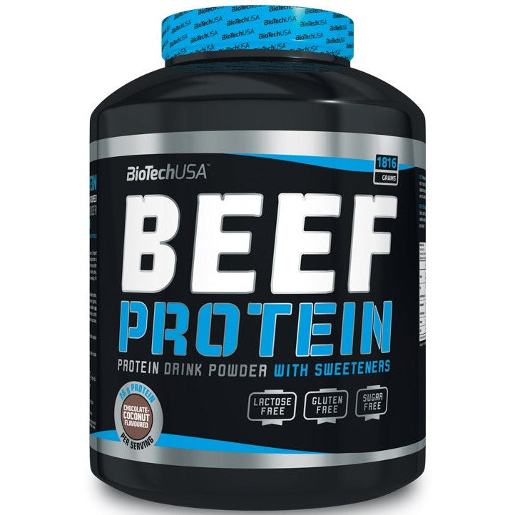 BioTechUSA Beef Protein, Strawberry - 1816g