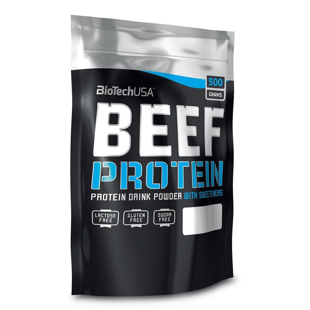 BioTechUSA Beef Protein, Strawberry - 500g