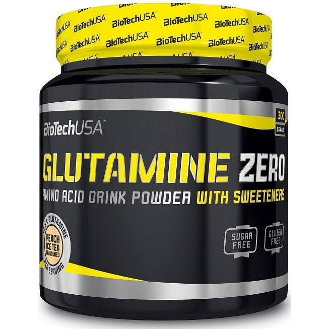 BioTechUSA Glutamine Zero, Peach Ice Tea - 300g