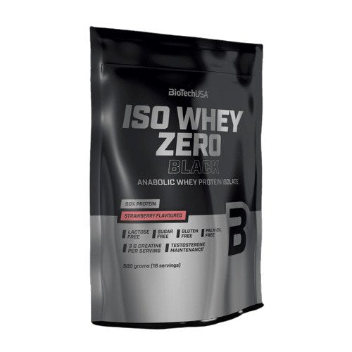 BioTechUSA Iso Whey Zero Black, Strawberry - 500g