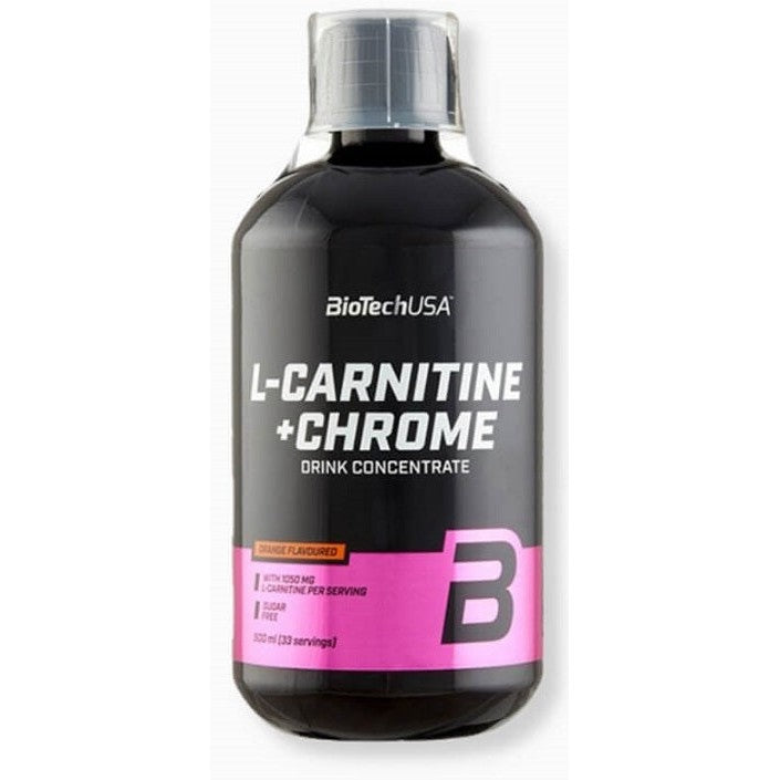 BioTechUSA L-Carnitine + Chrome, Orange - 500 ml.