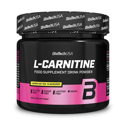 BioTechUSA L-Carnitine Drink Powder, Lemon Ice Tea - 150g