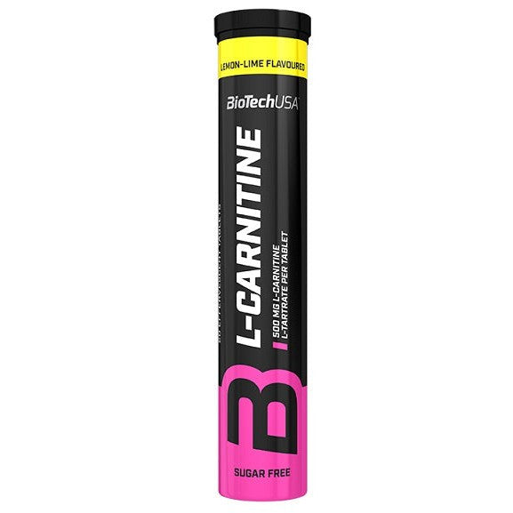 BioTechUSA L-Carnitine Effervescent, 500mg (Lemon) - 20 tablets