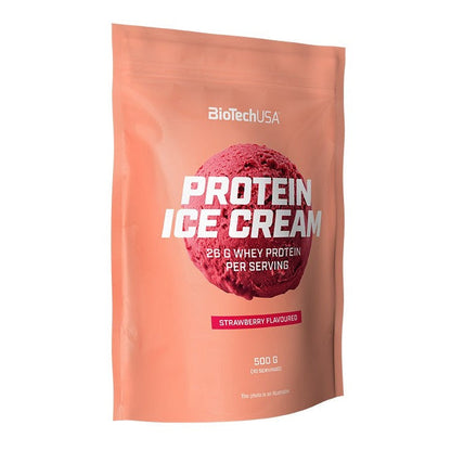 BioTechUSA Protein Ice Cream, Strawberry - 500g