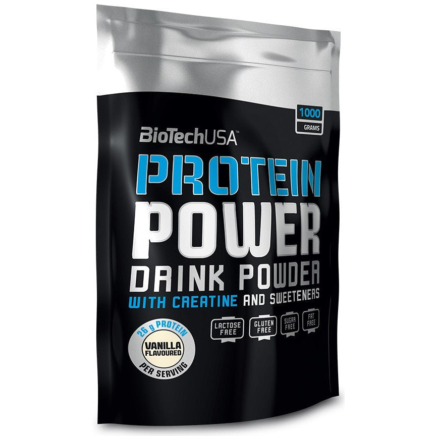 BioTechUSA Protein Power, Strawberry Banana - 1000g