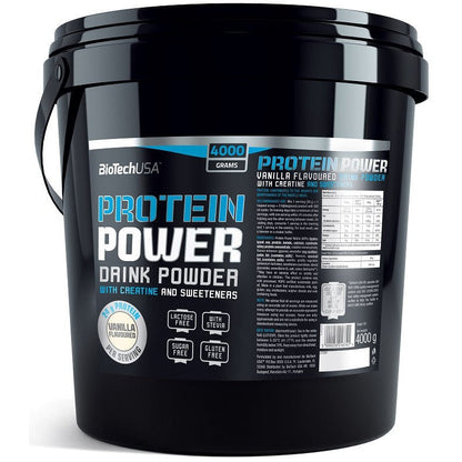 BioTechUSA Protein Power, Strawberry Banana - 4000g