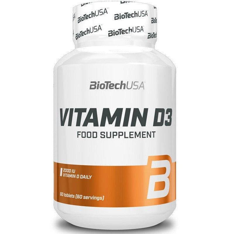 BioTechUSA Vitamin D3, 50mcg - 120 tablets