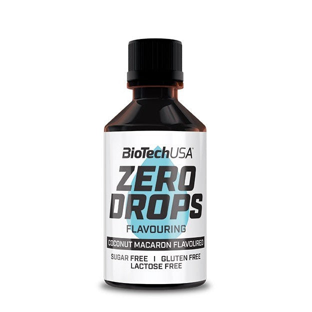 BioTechUSA Zero Drops, Coconut Macaron - 50 ml.