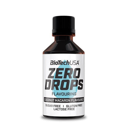 BioTechUSA Zero Drops, Coconut Macaron - 50 ml.