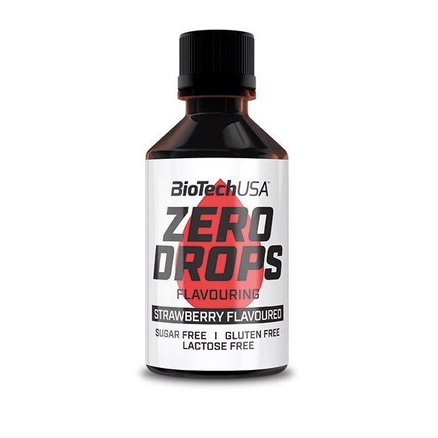 BioTechUSA Zero Drops, Strawberry - 50 ml.