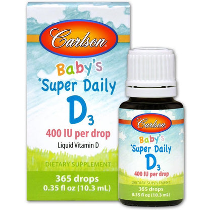 Carlson Labs Baby's Super Daily D3, 400 IU - 10 ml.