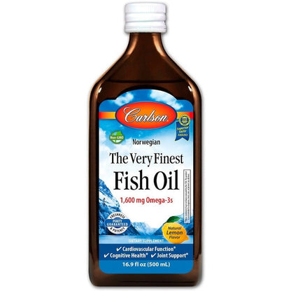 Carlson Labs The Very Finest Fish Oil, Natural Orange - 500 ml.