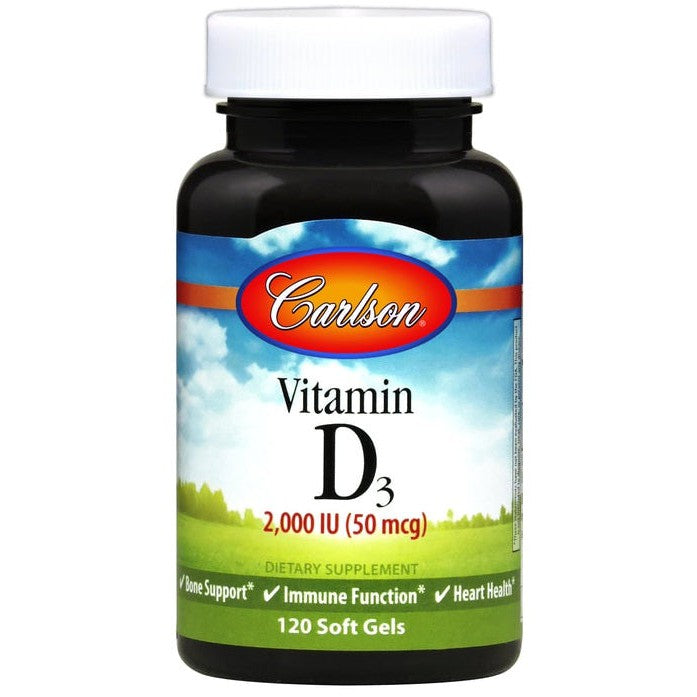 Carlson Labs Vitamin D3, 2000 IU - 120 softgels