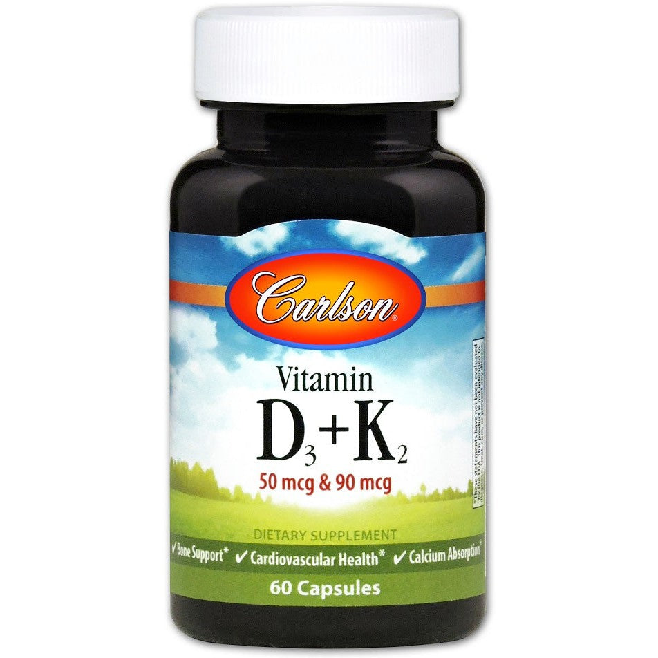 Carlson Labs Vitamin D3 + K2 - 60 caps