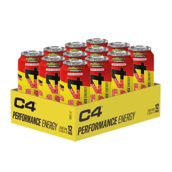 Cellucor C4 Performance Energy, Millions Strawberry - 12 x 500 ml.