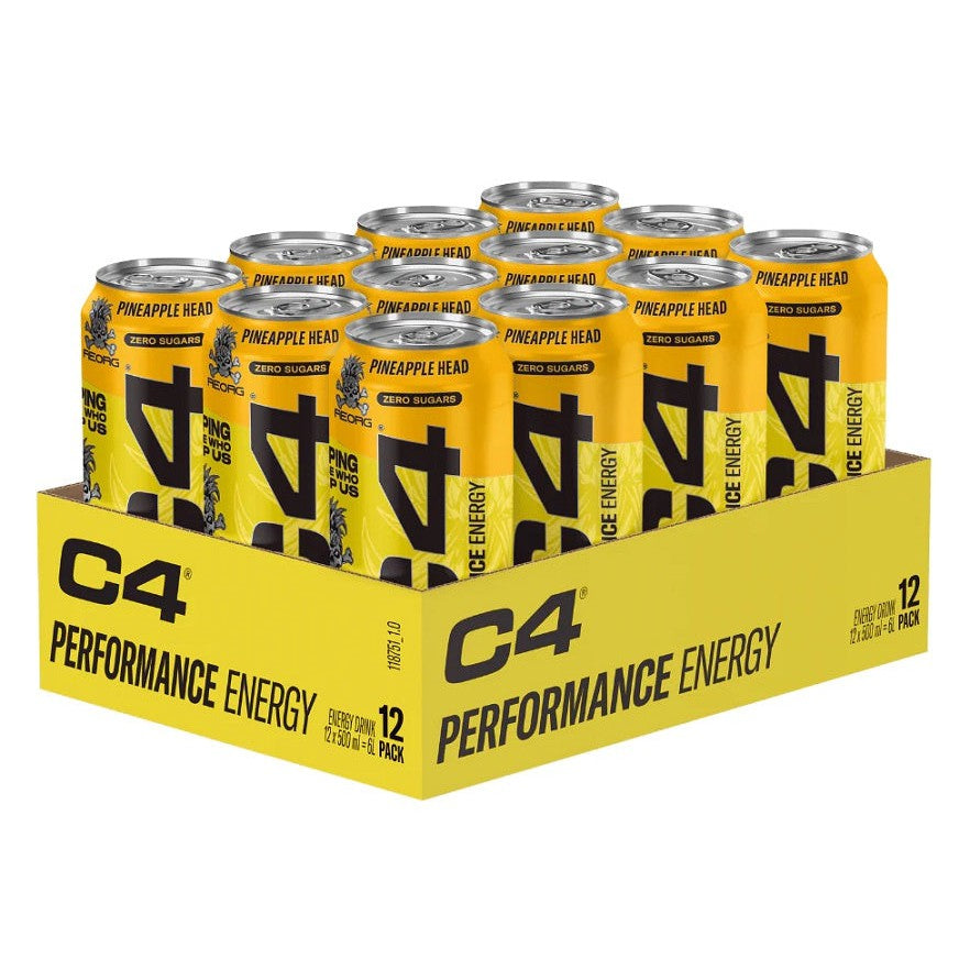 Cellucor C4 Performance Energy, Pineapple Head - 12 x 500 ml.