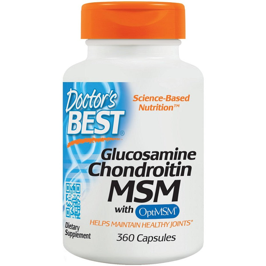 Doctor's Best Glucosamine Chondroitin MSM with OptiMSM - 360 caps