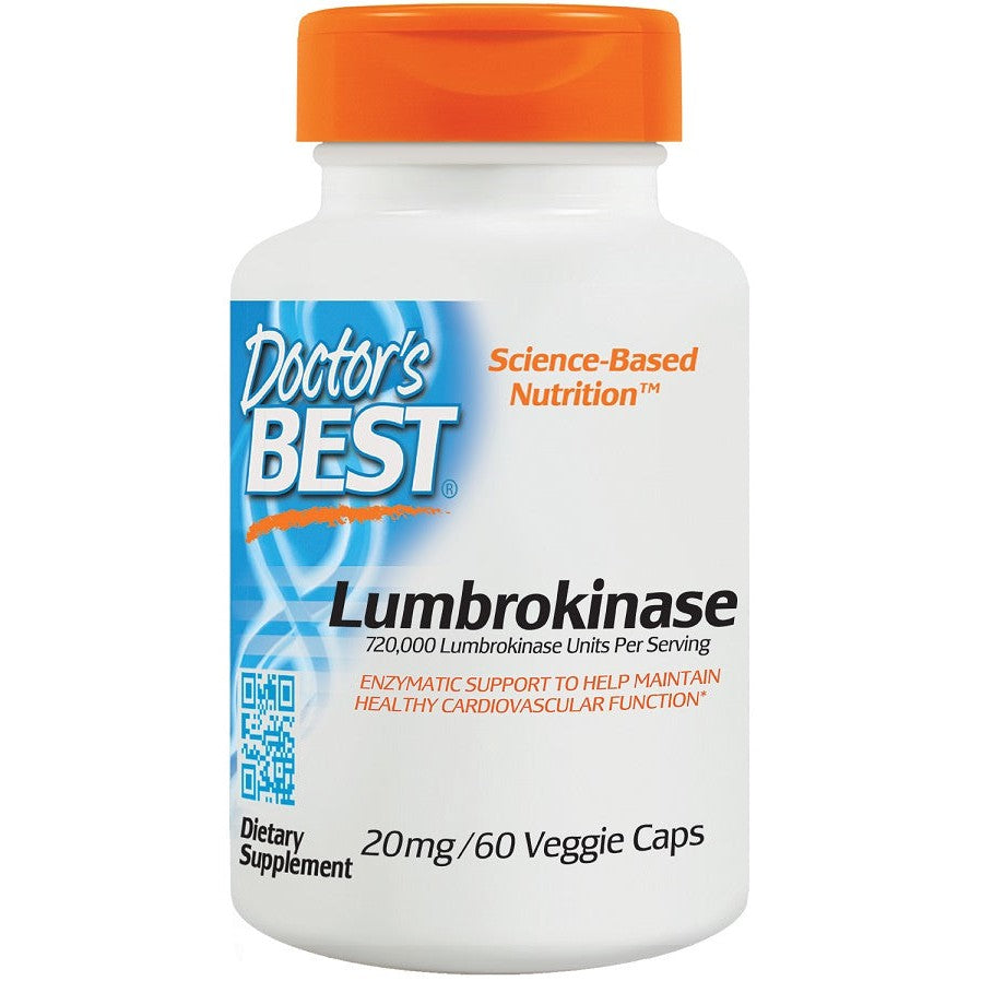 Doctor's Best Lumbrokinase, 20mg - 60 vcaps