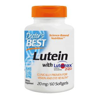 Doctor's Best Lutein with Lutemax, 20mg - 60 softgels