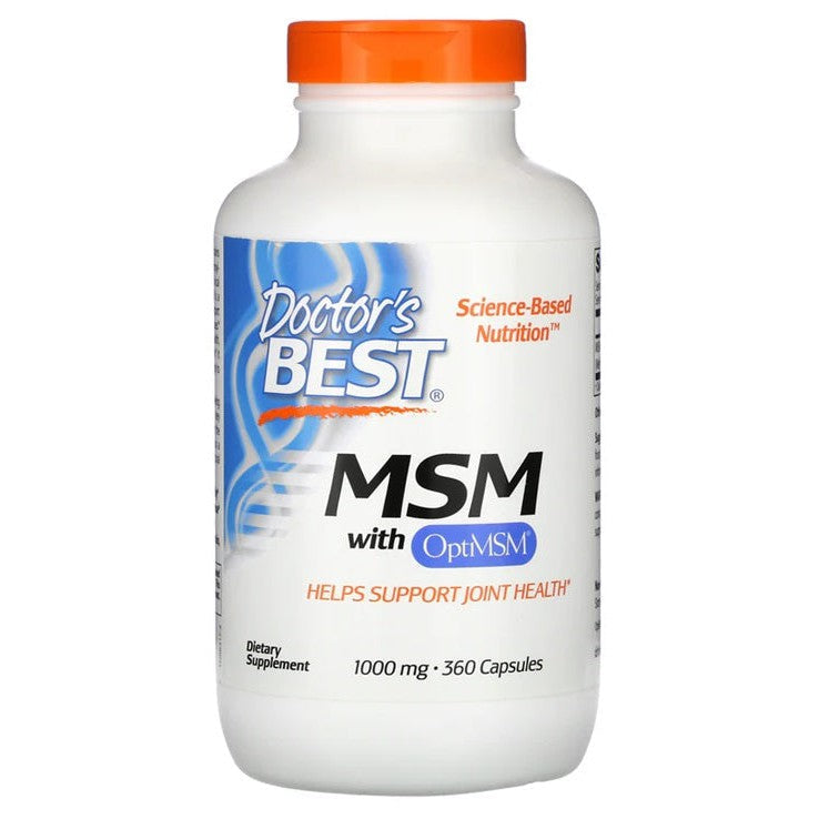 Doctor's Best MSM with OptiMSM, 1000mg - 360 caps