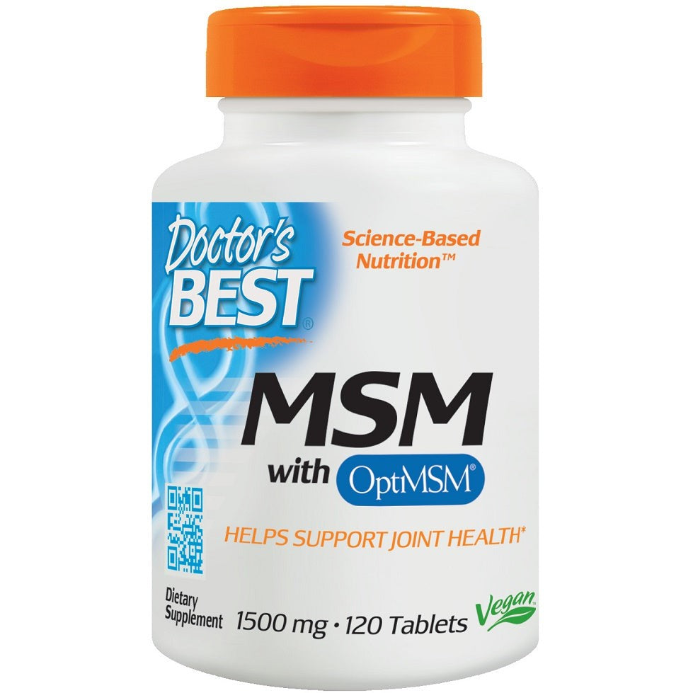 Doctor's Best MSM with OptiMSM Vegan, 1500mg - 120 tablets