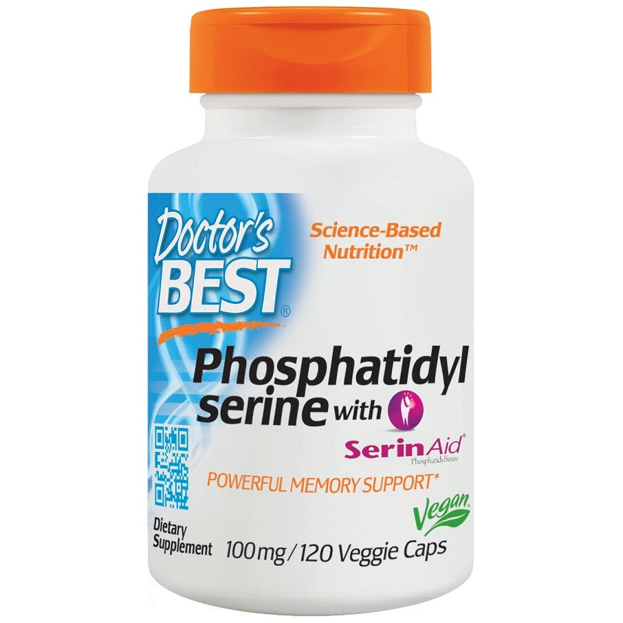 Doctor's Best Phosphatidylserine Serine with SerinAid, 100mg - 120 vcaps