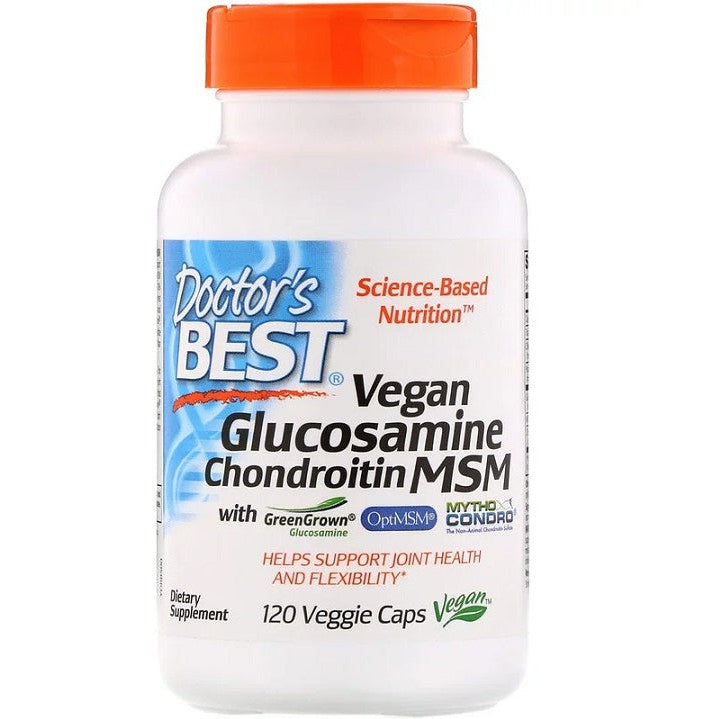 Doctor's Best Vegan Glucosamine & Chondroitin & MSM - 120 vcaps