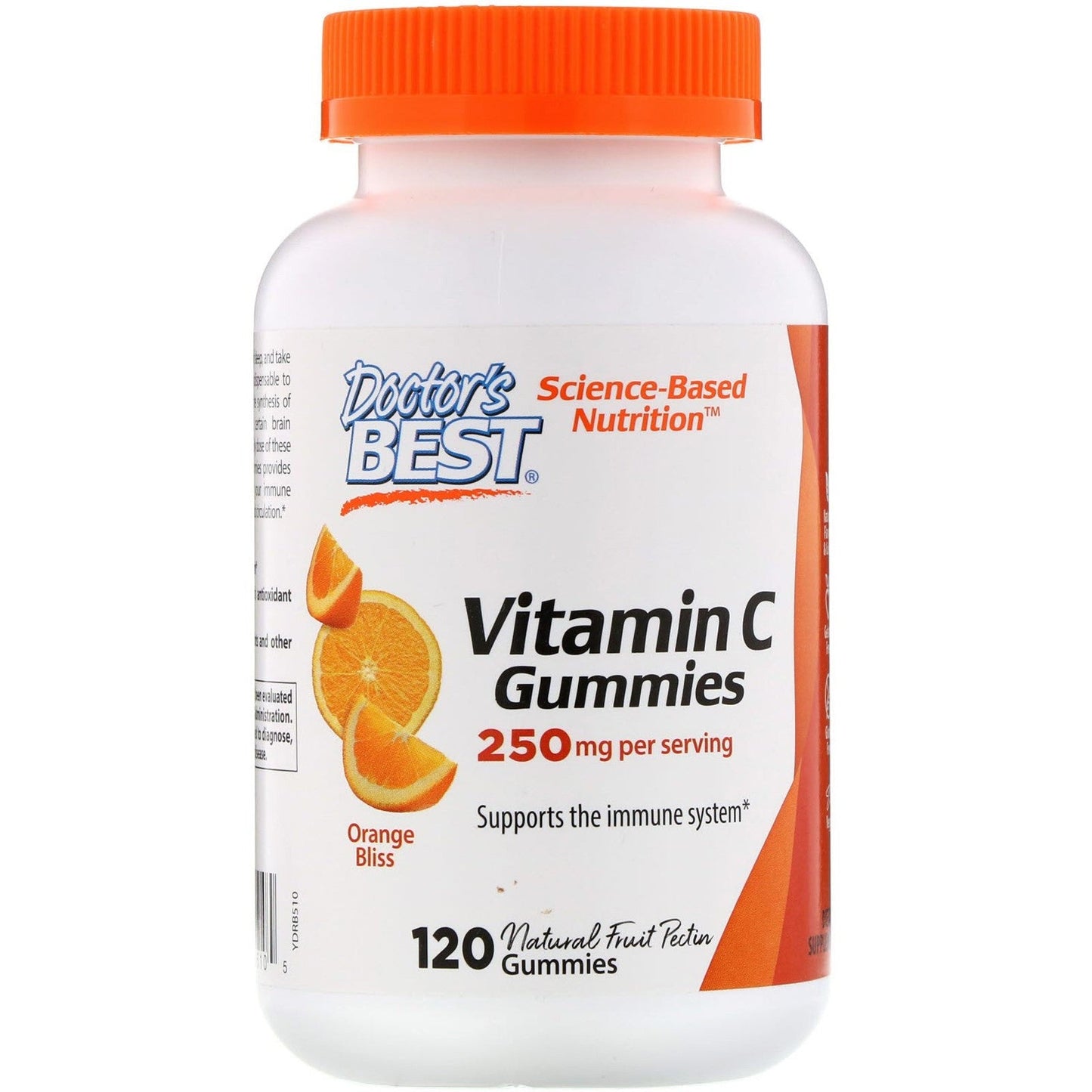 Doctor's Best Vitamin C 250 mg, Orange Bliss - 120 gummies